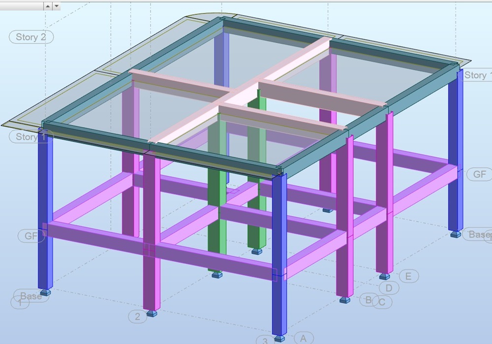 2. Five Story Building Design in Autodesk Robot Structural Analysis 2025