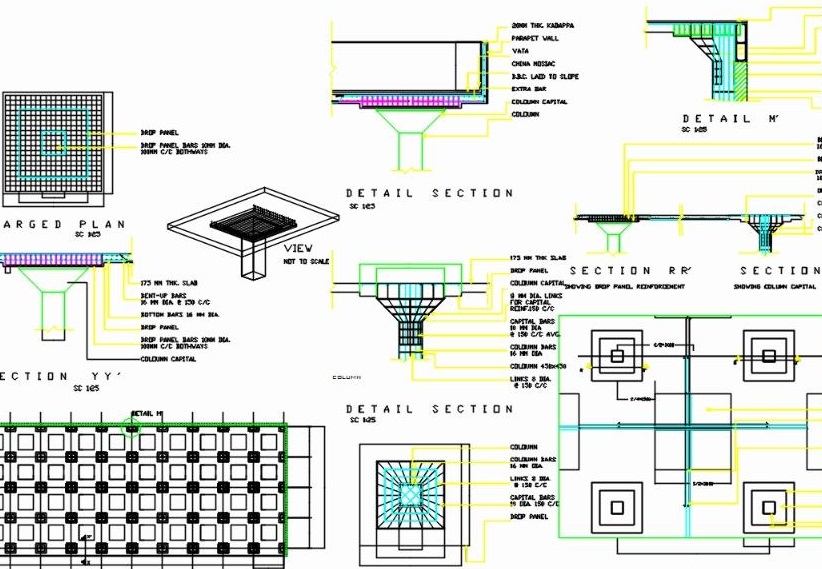 2 Download Slab Detailing AutoCAD dwg File